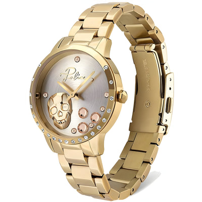 Montre habillée en acier inoxydable doré Police