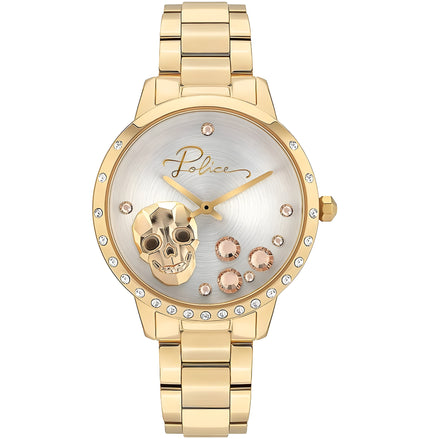 Montre habillée en acier inoxydable doré Police