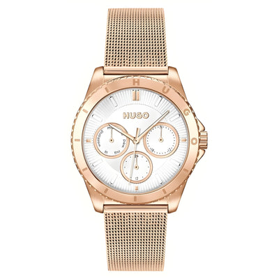 Montre de soirée Hugo Boss en acier inoxydable doré