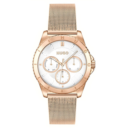 Montre de soirée Hugo Boss en acier inoxydable doré