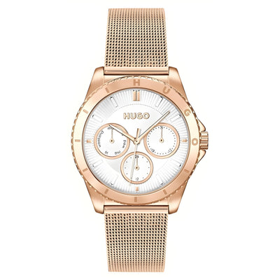 Montre de soirée Hugo Boss en acier inoxydable doré