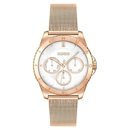 Montre de soirée Hugo Boss en acier inoxydable doré