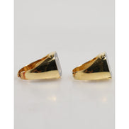 Dolce & Gabbana Gold-Tone Real Brass Black Enamel 