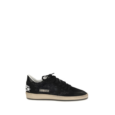 Golden Goose Black Calf Leather Low Top Sneakers