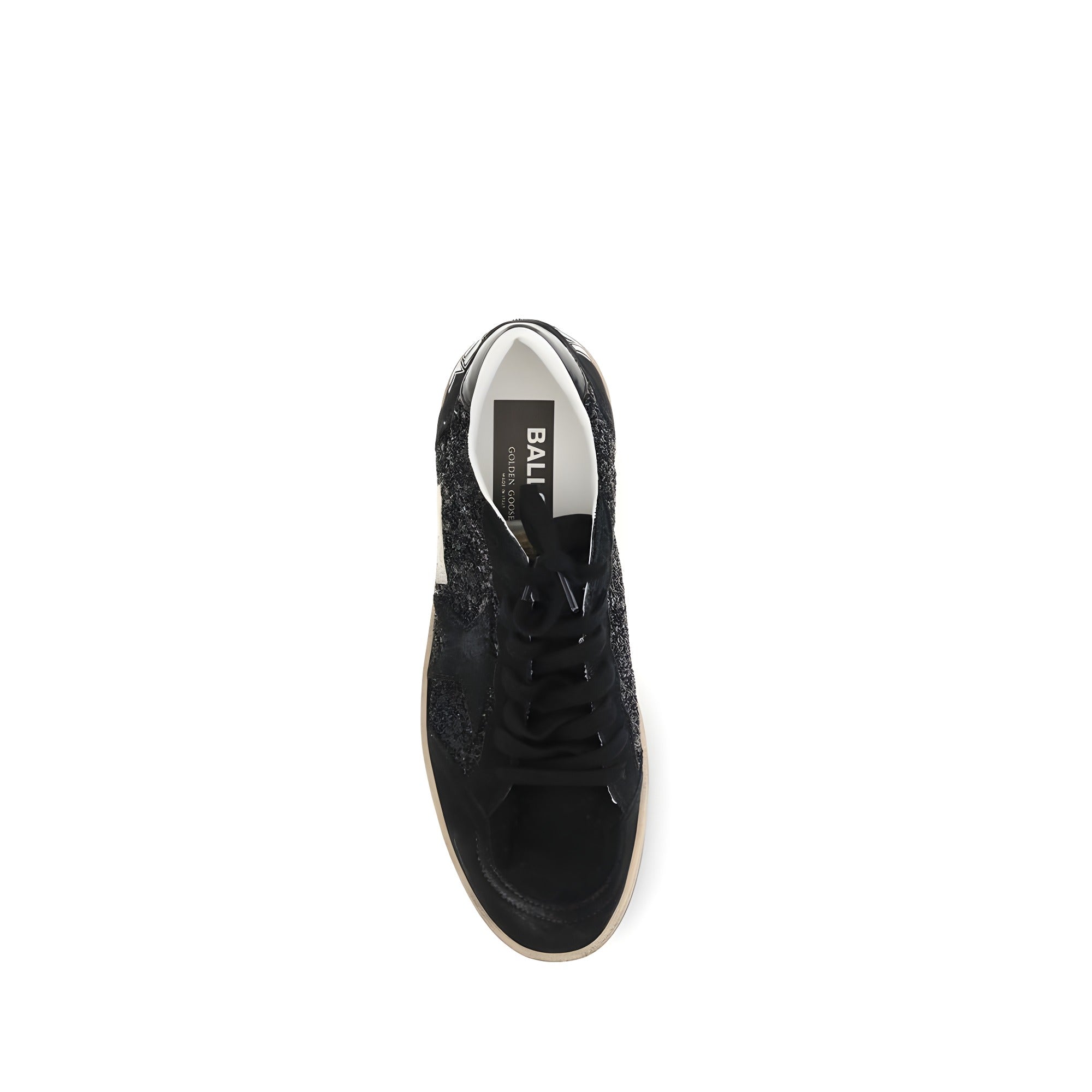 Golden Goose Black Calf Leather Low Top Sneakers