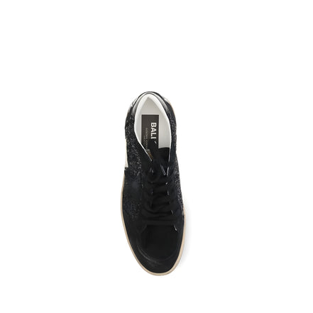 Golden Goose Black Calf Leather Low Top Sneakers