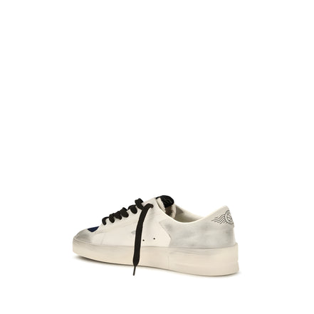 Golden Goose Gray Leather Low Top Sneakers