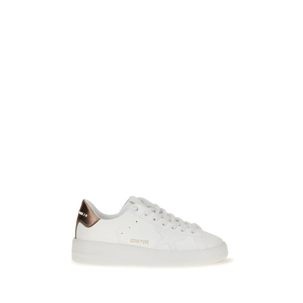 Golden Goose White Calf Leather Low Top Sneakers
