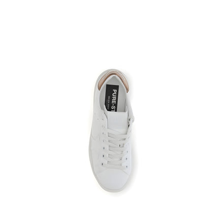 Golden Goose White Calf Leather Low Top Sneakers
