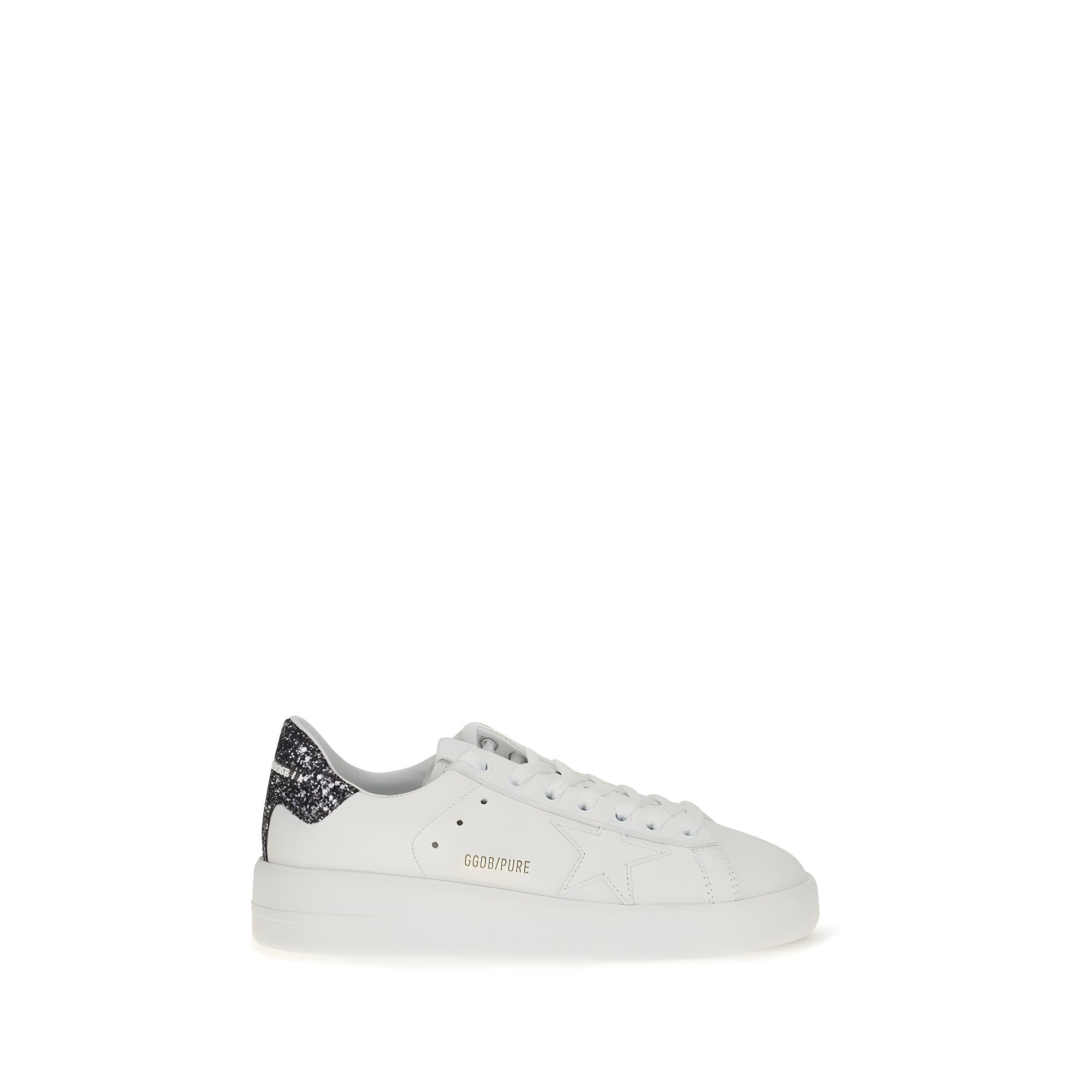 Golden Goose White Calf Leather Low Top Sneakers