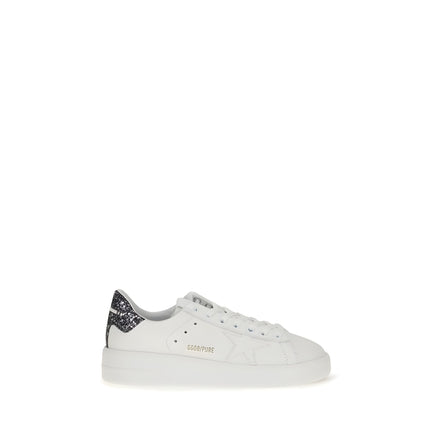 Golden Goose White Calf Leather Low Top Sneakers