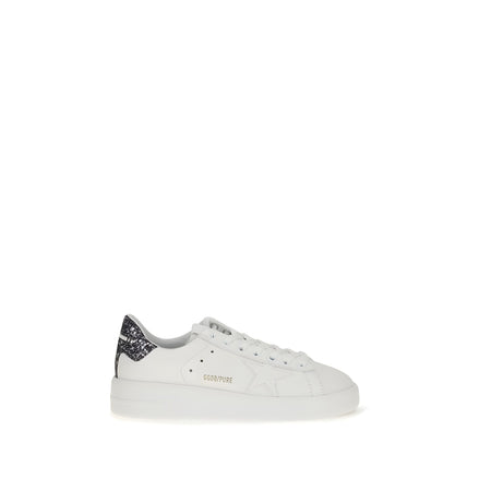 Golden Goose White Calf Leather Low Top Sneakers