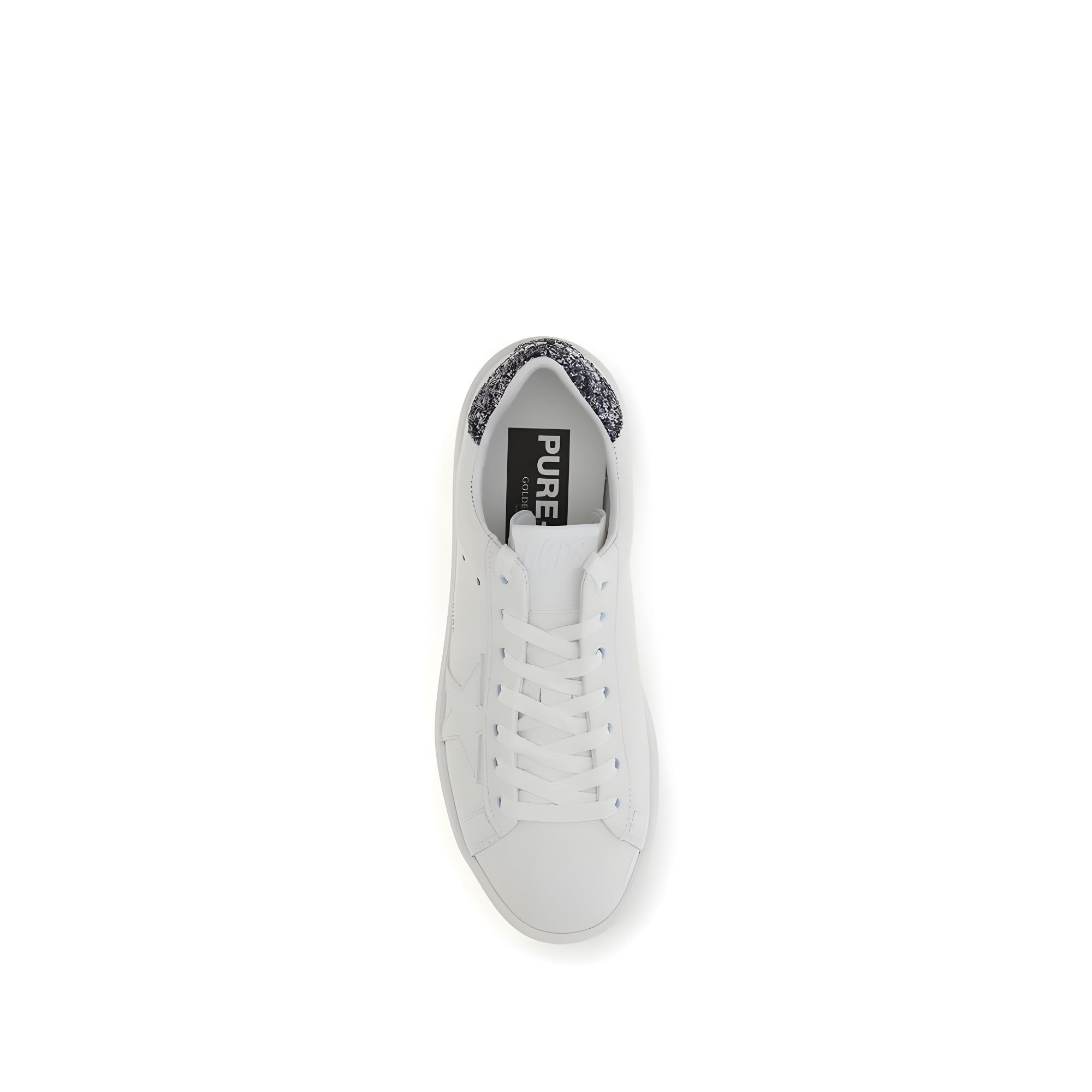 Golden Goose White Calf Leather Low Top Sneakers