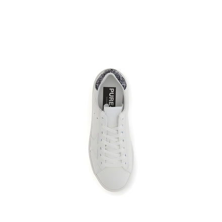 Golden Goose White Calf Leather Low Top Sneakers