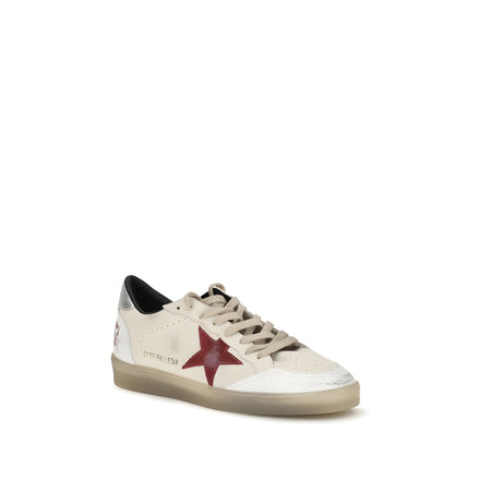 Golden Goose White Calf Leather Low Top Sneakers