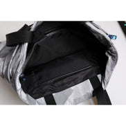 Dolce & Gabbana Grey Camo Cotton Multiple Compartments Tote Bag