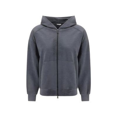 Brunello Cucinelli Grey Cotton Sweatshirt