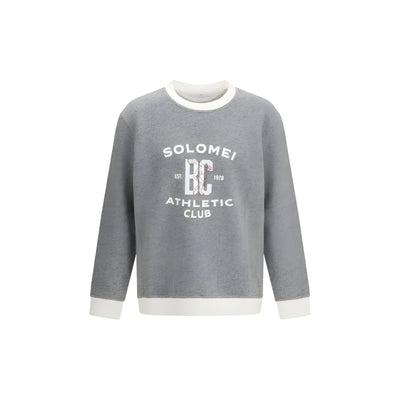 Brunello Cucinelli Grey Cotton Sweatshirt