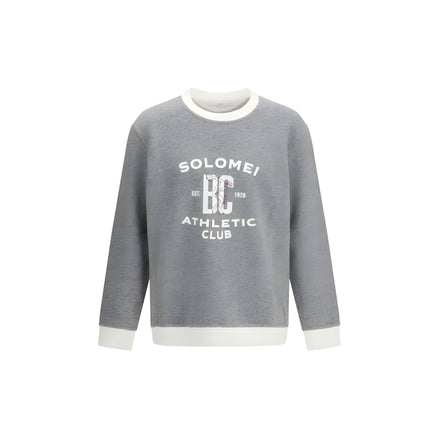 Brunello Cucinelli Grey Cotton Sweatshirt