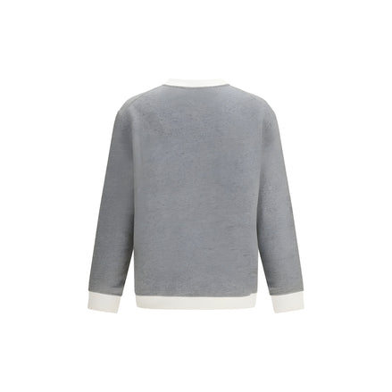 Brunello Cucinelli Sweat-shirt gris en coton