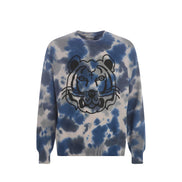 Sweat-shirt en coton gris Kenzo