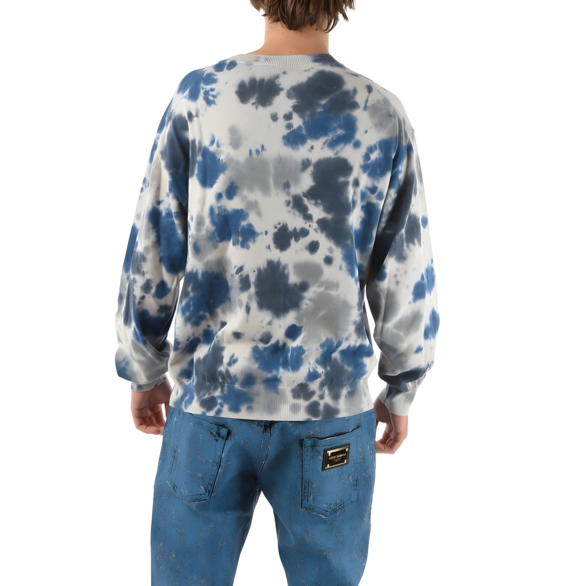 Sweat-shirt en coton gris Kenzo