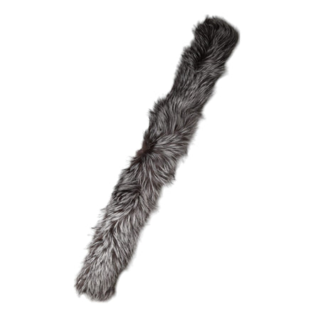 Écharpe d'hiver cache-cou en fourrure de renard grise Dolce & Gabbana