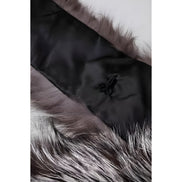 Écharpe d'hiver cache-cou en fourrure de renard grise Dolce & Gabbana