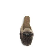 Mules Dolce & Gabbana grises en agneau Ovis Aries Aries