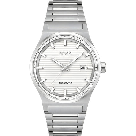 Hugo Boss Gray Stainless Steel Dress Watch