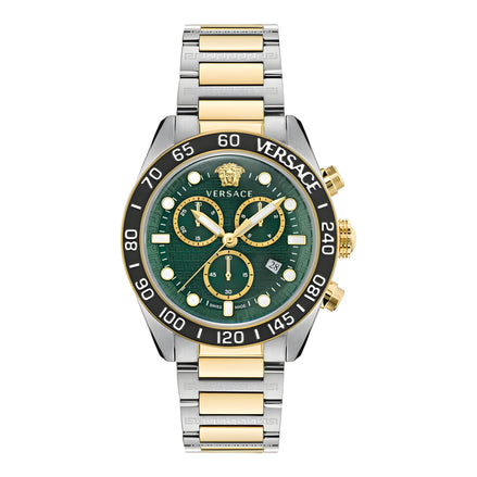 Montre habillée Versace grise en acier inoxydable
