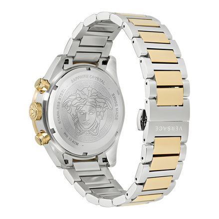 Montre habillée Versace grise en acier inoxydable