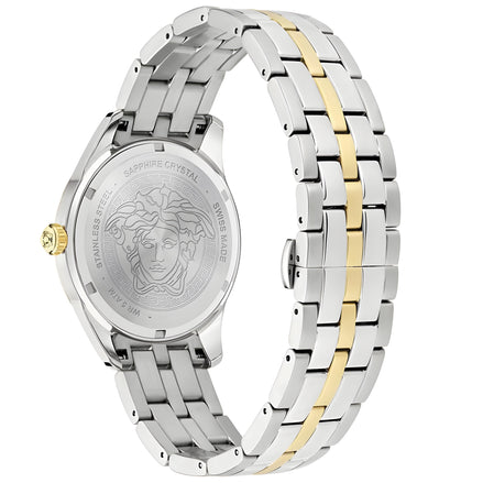 Versace Grey Stainless Steel Dress Watch
