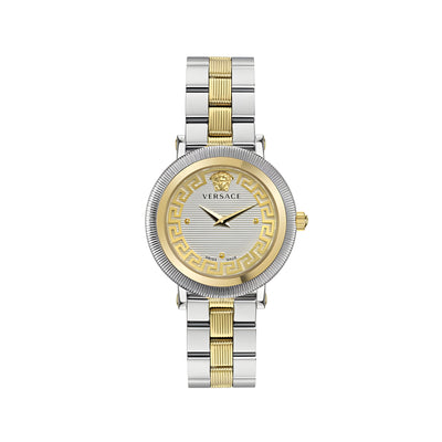 Versace Grey Stainless Steel Dress Watch