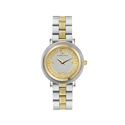 Versace Grey Stainless Steel Dress Watch