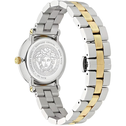 Versace Grey Stainless Steel Dress Watch