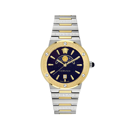 Versace Grey Stainless Steel Dress Watch