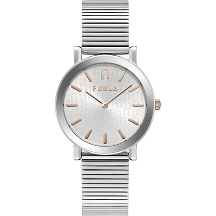 Furla Grey Stainless Steel Dress Watch