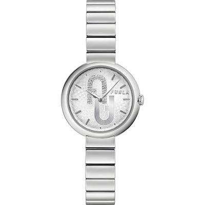 Furla Grey Stainless Steel Dress Watch