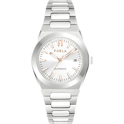 Furla Grey Stainless Steel Dress Watch