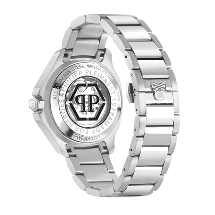 Montre habillée en acier inoxydable gris Philipp Plein