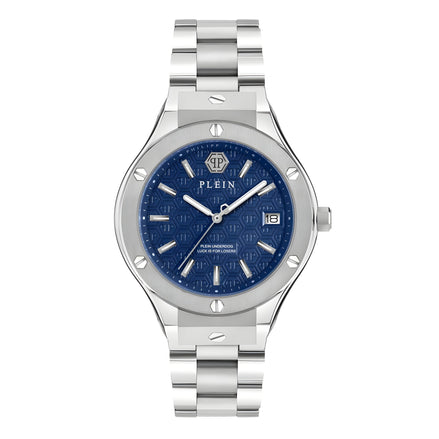 Montre habillée en acier inoxydable gris Philipp Plein
