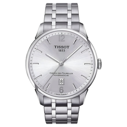 Montre habillée Tissot en acier inoxydable gris