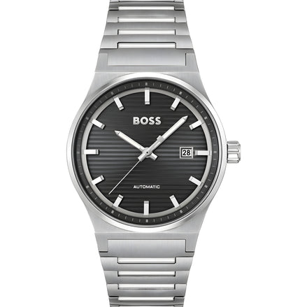 Hugo Boss Grey Stainless Steel Dress Watch