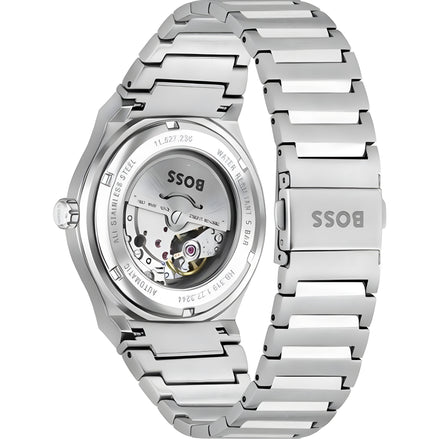 Hugo Boss Grey Stainless Steel Dress Watch