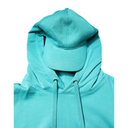 Dolce & Gabbana Green Cotton Hooded Sportswear Vest Sweater
