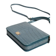 Dolce & Gabbana Green Exotic Leather DG Plaque Crossbody Mini Bag