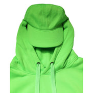 Dolce & Gabbana Green Hooded Sportswear Vest Sweater