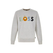 Sweat-shirt Hugo Boss en coton gris avec logo