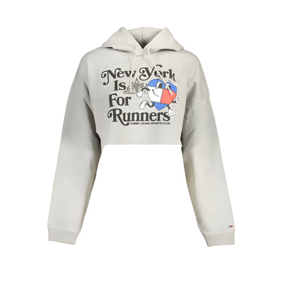 Sweat-shirt Tommy Hilfiger en coton gris pour femme